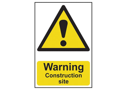 Scan Warning Construction Site - Pvc 200 X 300Mm