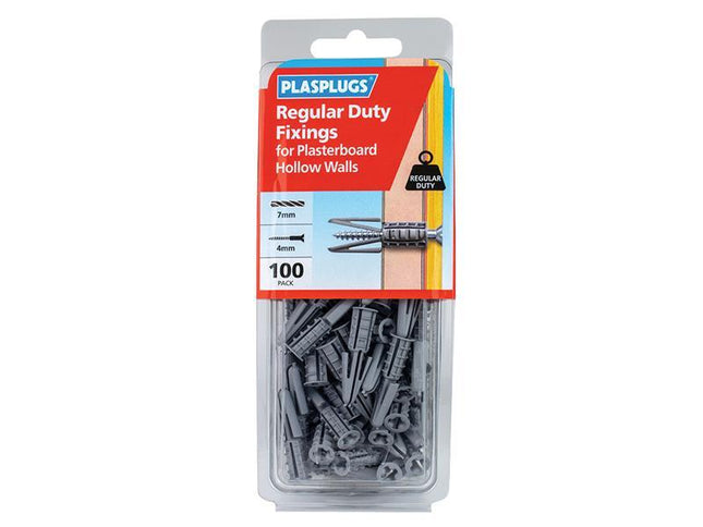 PLASPLUGS Regular-Duty Fixings (Pack 100)