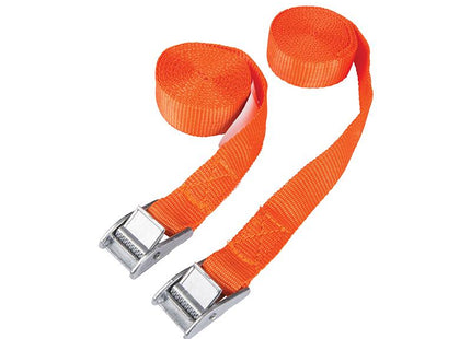 Bluespot Tools Cam Buckle Tie-Down Straps Twin Pack 2.5M