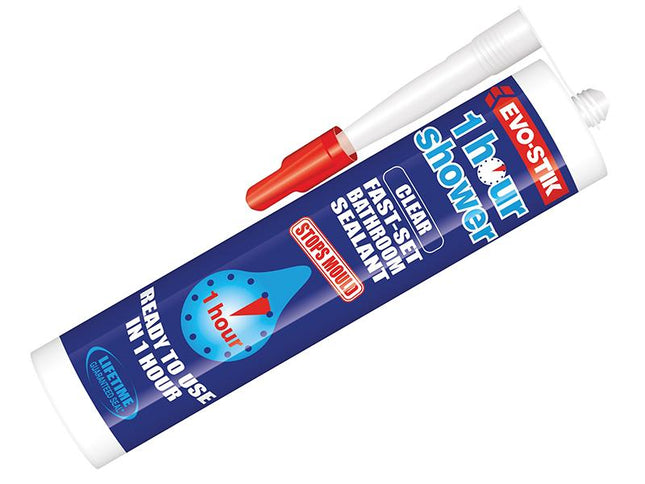 Evo-Stik 1 Hour Shower Sealant Clear 310Ml