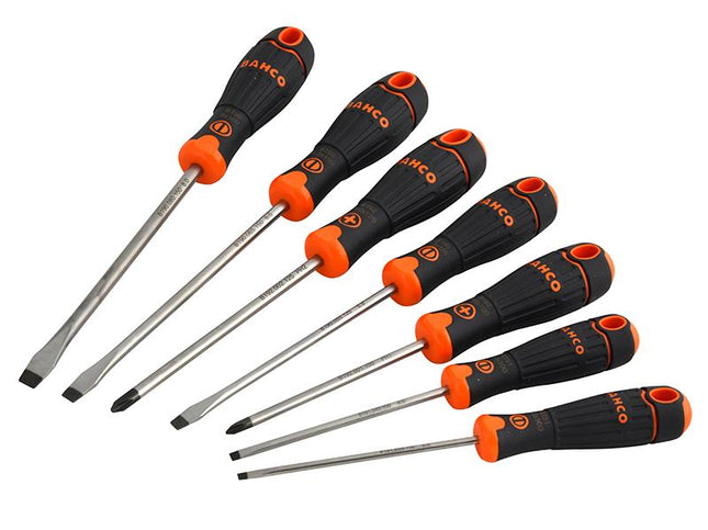 Bahco Bahcofit Screwdriver Set, 7 Piece Sl/Ph