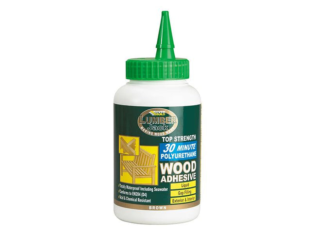 Everbuild Lumberjack 30Min Polyurethane Wood Adhesive Liquid 750G