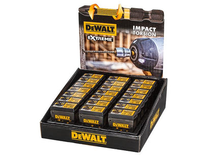 DEWALT Impact Torsion Bits Pz2 25Mm Tic Tac Display 21 Piece