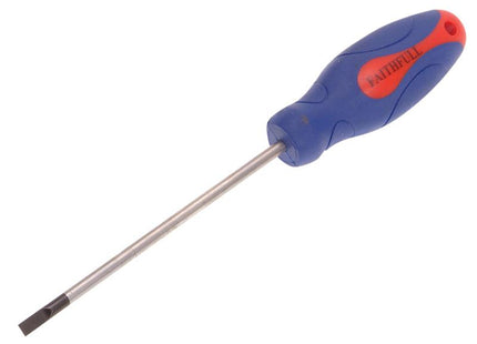 Faithfull Soft Grip Screwdriver Parallel Slotted Tip 4.0 X 100Mm