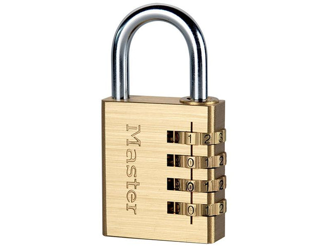 Master Lock Brass Finish 40Mm 4-Digit Combination Padlock