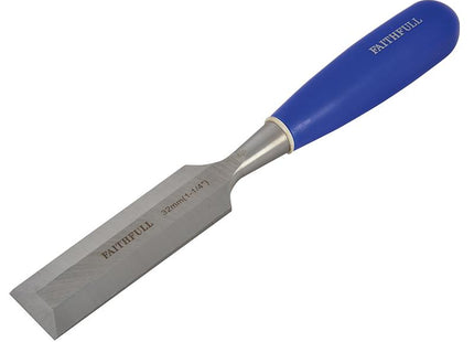Faithfull Bevel Edge Chisel Blue Grip 32Mm (1.1/4In)
