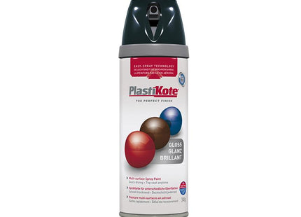 Plastikote Twist & Spray Gloss Black 400Ml