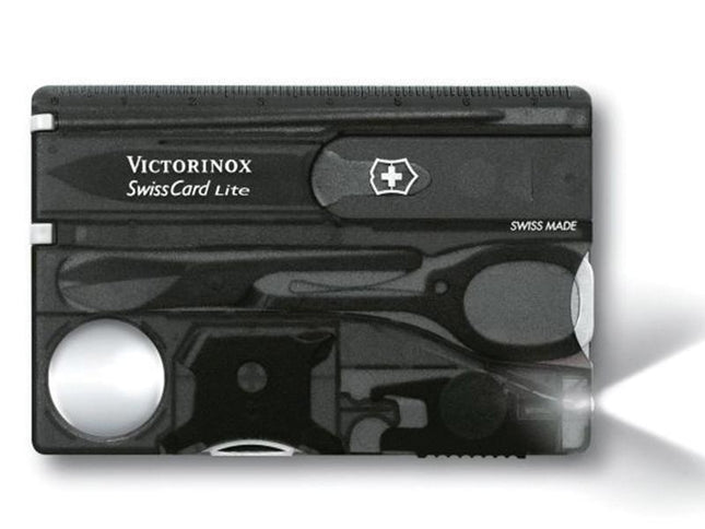 Victorinox Swisscard Lite Translucent Black Blister Pack