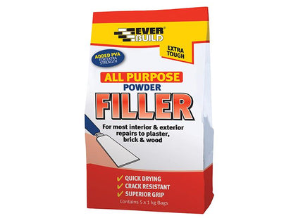 Everbuild All Purpose Powder Filler 5Kg