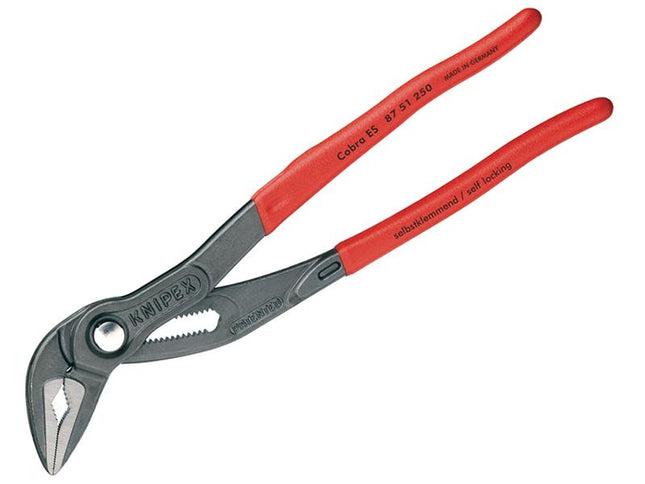 KNIPEX Cobra Es Extra Slim Water Pump Pliers Pvc Grip 250Mm - 34Mm Capacity