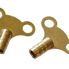 Faithfull Radiator Keys - Brass (Pack Of 2)
