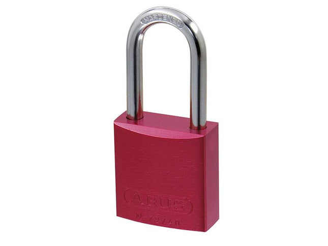 ABUS Mechanical 72/40Mm Aluminium Padlock 40Mm Long Shackle Red Keyed Alike Tt0216262