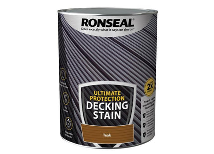 Ronseal Ultimate Protection Decking Stain Rich Teak 5 litre