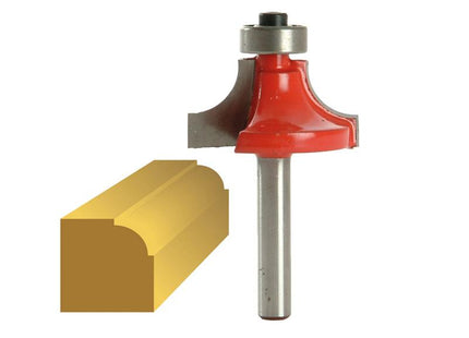 Faithfull Router Bit Tct 9.5Mm Rounding Over 1/4In Shank