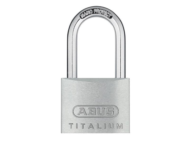 ABUS Mechanical 64Ti/40Mm Titalium Padlock 40Mm Long Shackle Keyed Alike Ka6411