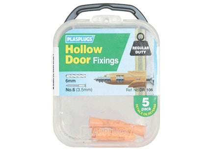 PLASPLUGS Dr 106 Hollow Door Fixings (5)