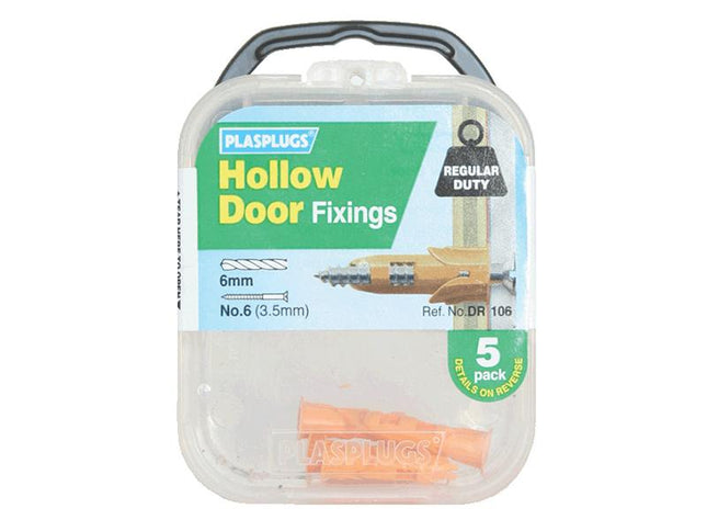 PLASPLUGS Dr 106 Hollow Door Fixings (5)