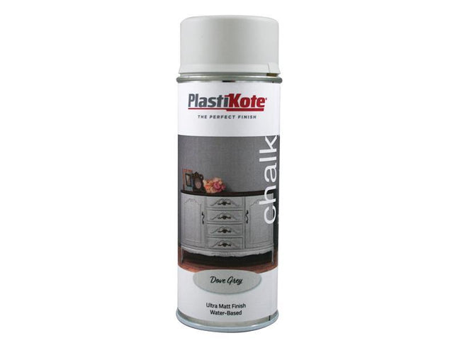 Plastikote Chalk Finish Spray Dove Grey 400Ml