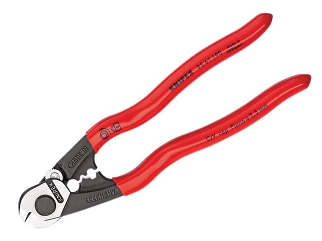 KNIPEX Wire Rope/Bowden Cable Cutter Pvc Grip 190Mm (7.1/2In)