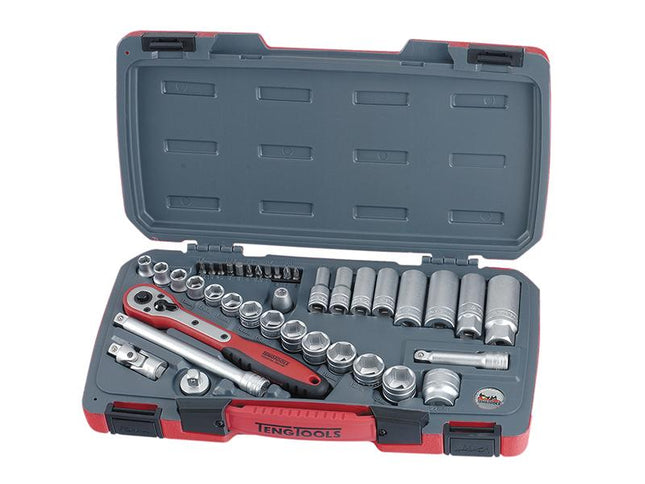 Teng T3839 Socket Set Of 39 Metric 3/8In Drive