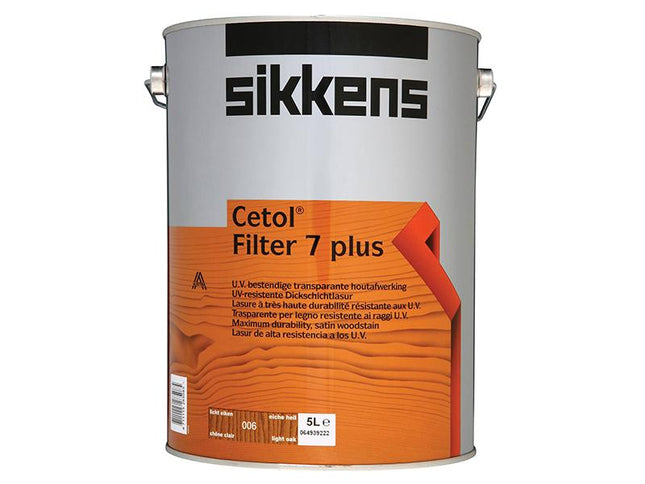 Sikkens Cetol Filter 7 Plus Translucent Woodstain Light Oak 5 Litre