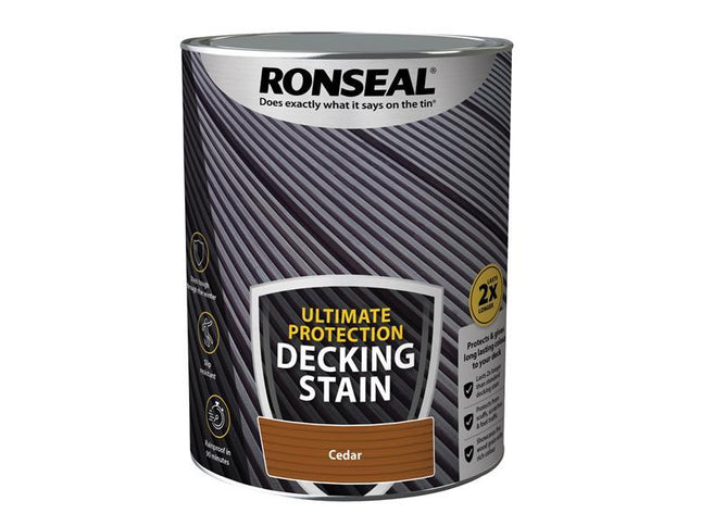 Ronseal Ultimate Protection Decking Stain Cedar 5 litre