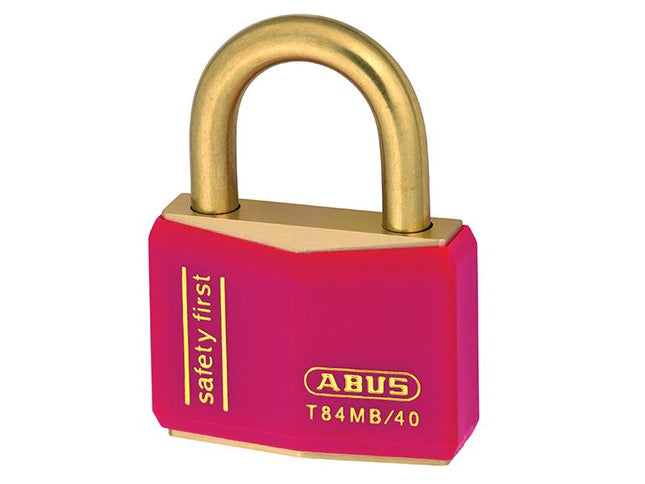 ABUS Mechanical T84Mb/40Mm Red Rustproof Padlock