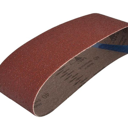 Faithfull Cloth Sanding Belt 533 X 75Mm Coarse (Pack Of 3)