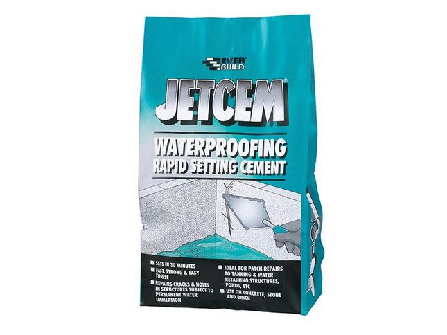 Everbuild Jetcem Waterproofing Rapid Set Cement (Single 3Kg Pack)