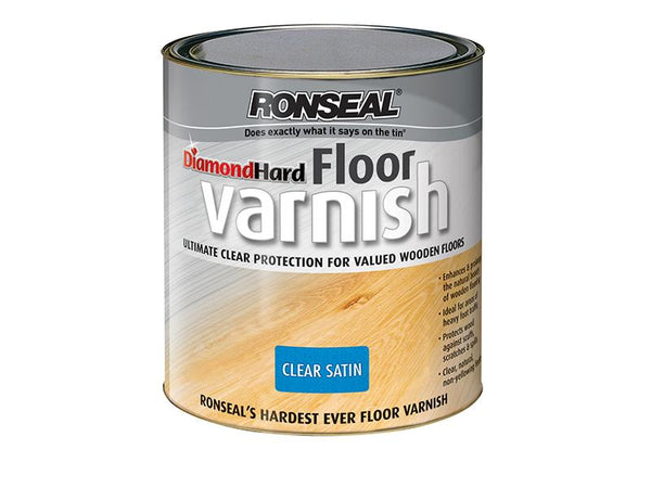 Ronseal Diamond Hard Floor Varnish Satin 2.5 Litre