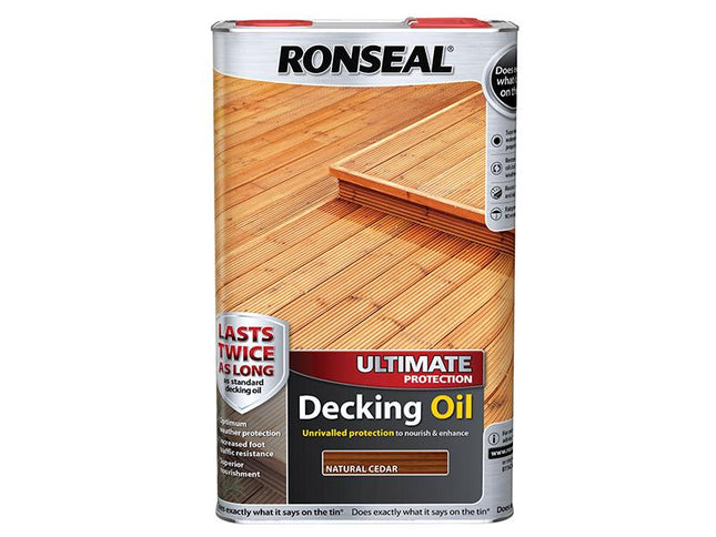 Ronseal Ultimate Protection Decking Oil Natural Cedar 5 Litre