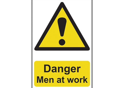 Scan Danger Men At Work - Pvc 400 X 600Mm