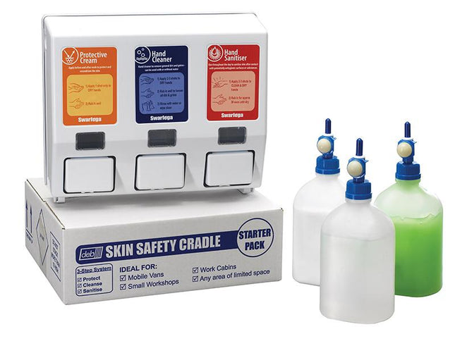 Swarfega Skin Safety Cradle Hand Cleanser Starter Kit