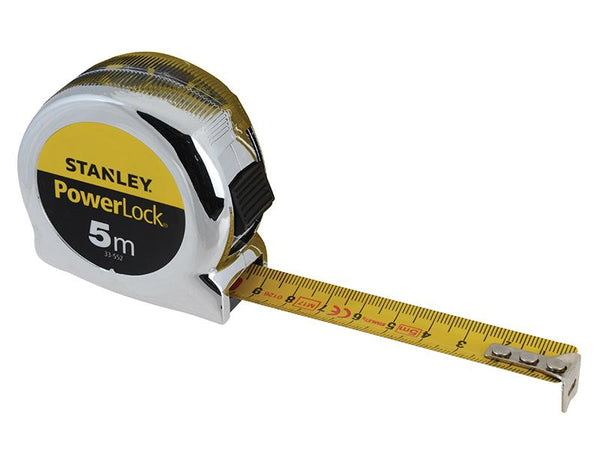 Stanley Tools Powerlock Classic Pocket Tape 5M (Width 19Mm) (Metric Only)