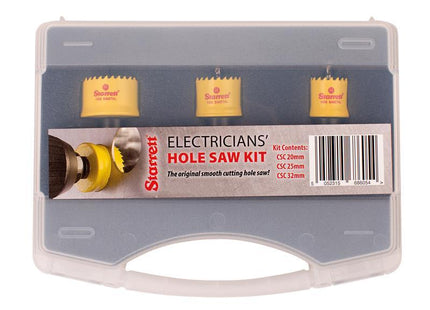 Starrett Cordless Smooth Cut Bi-Metal Holesaw Kit, 3 Piece