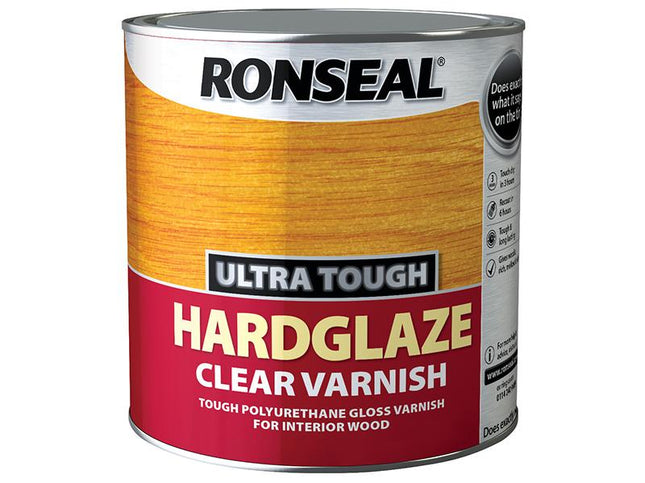 Ronseal Ultra Tough Hardglaze Internal Clear Gloss Varnish 250Ml