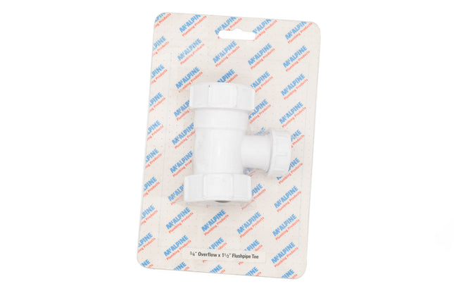 McAlpine CARD-58 ¾" Overflow x 1½" Flushpipe Tee