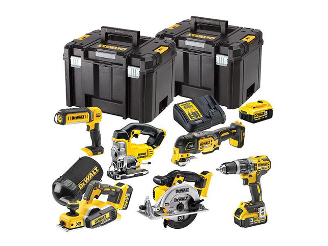 DEWALT Dck665P3T Xr Compact 6 Piece Wood Working Kit 18V 3 X 5.0Ah Li-Ion