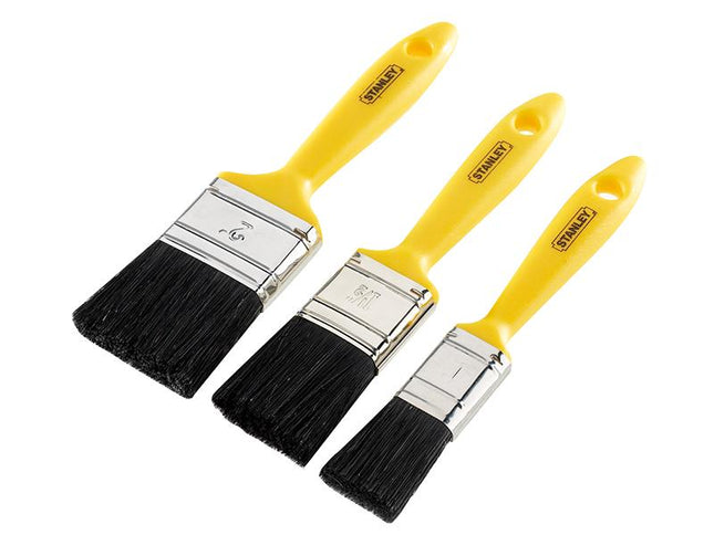 Stanley Tools Hobby Paint Brush Set Of 3 25 38 & 50Mm