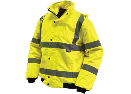 Scan Hi-Vis Yellow Bomber Jacket - L (44In)