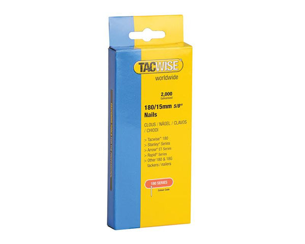 Tacwise 180 18 Gauge 15Mm Nails Pack 2000