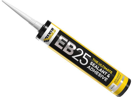 Everbuild EB25 Hybrid Sealant Adhesive White 300ml
