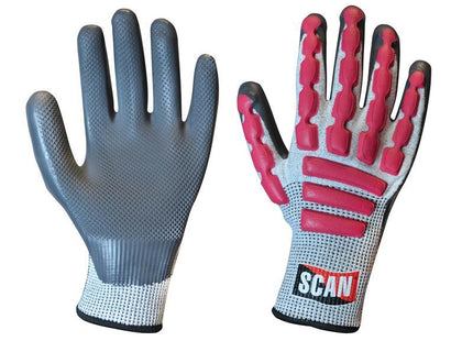 Scan Anti-Impact Latex Cut 5 Gloves - Extra Extra Large (Size 11)