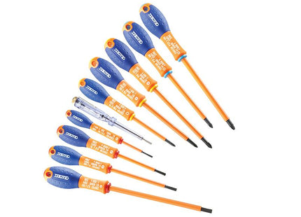 Expert E160912 Insulated Screwdriver Set Of 10 Piece Sl/Ph/Pz