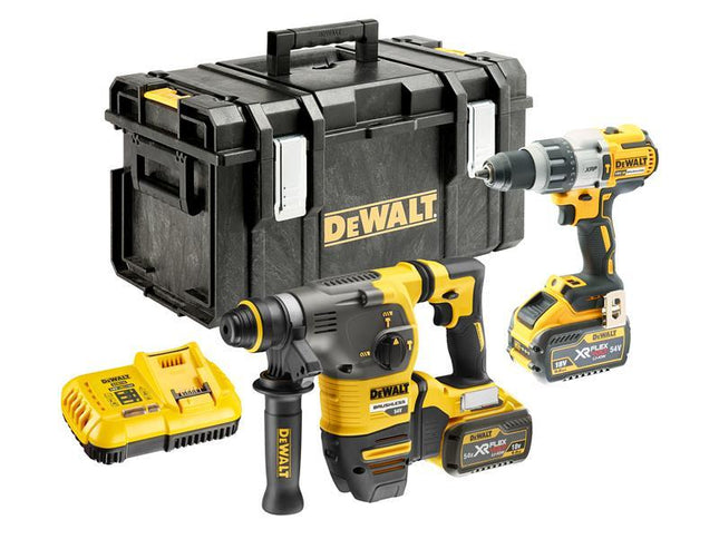 DEWALT Dck2033X2 Flexvolt Xr Twin Pack 18/54V 2 X 9.0/3.0Ah Li-Ion