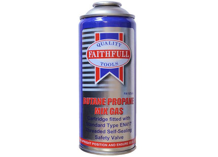 Faithfull Butane Propane Gas Cartridge 170G