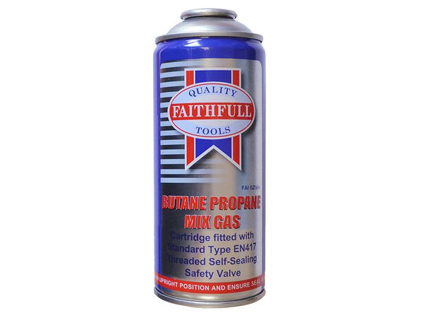 Faithfull Butane Propane Gas Cartridge 170G