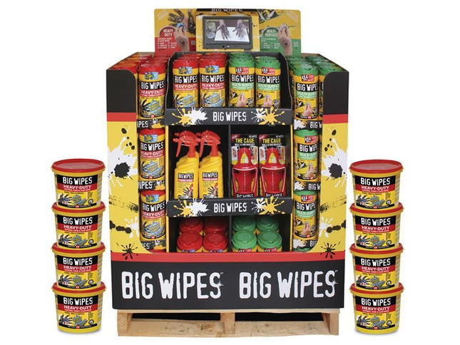 Big Wipes Half Pallet Video Display