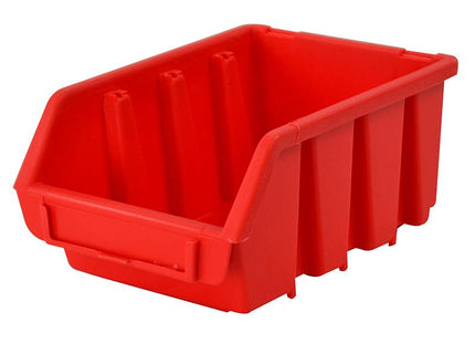 Faithfull Interlocking Storage Bin Size 2L Red 116 X 212 X 75Mm