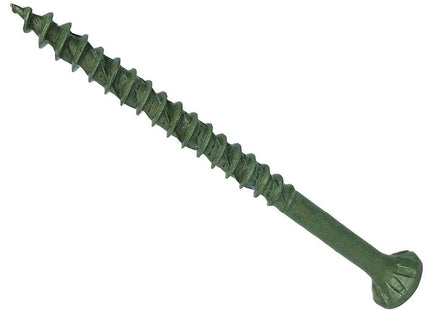 Forgefix Forgefast Decking Screws Countersunk Green 5.0X100 Torx T25 Tub 300